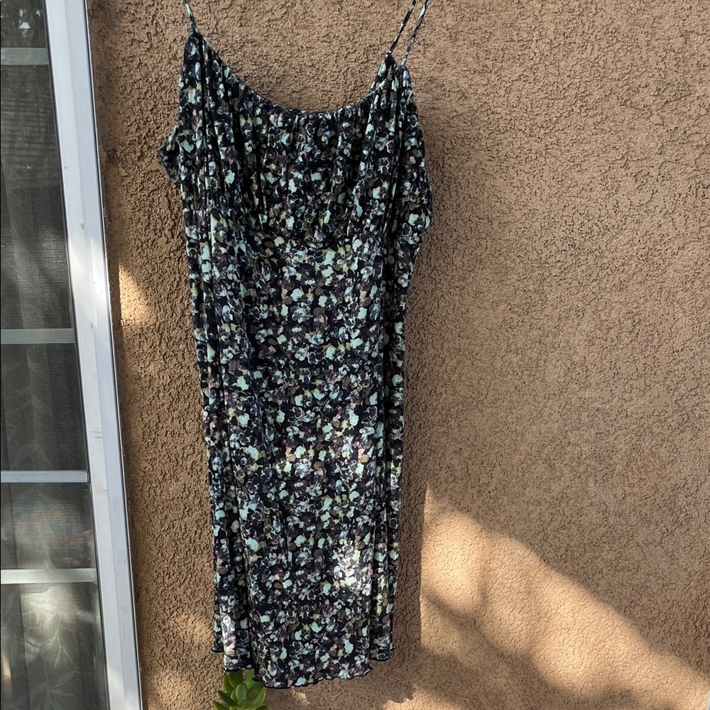 Free People Floral Spaghetti Strap Dress XL